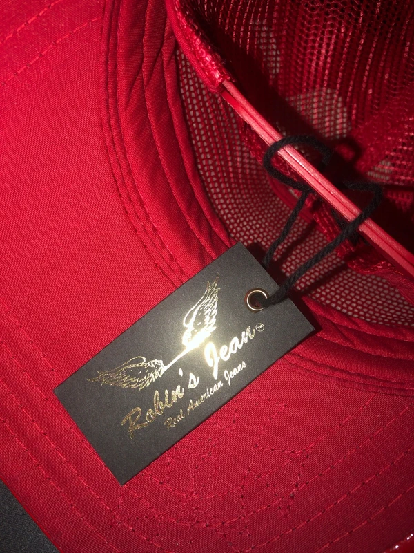 ROBIN JEANS DOUBLE CROSS RED PATENT