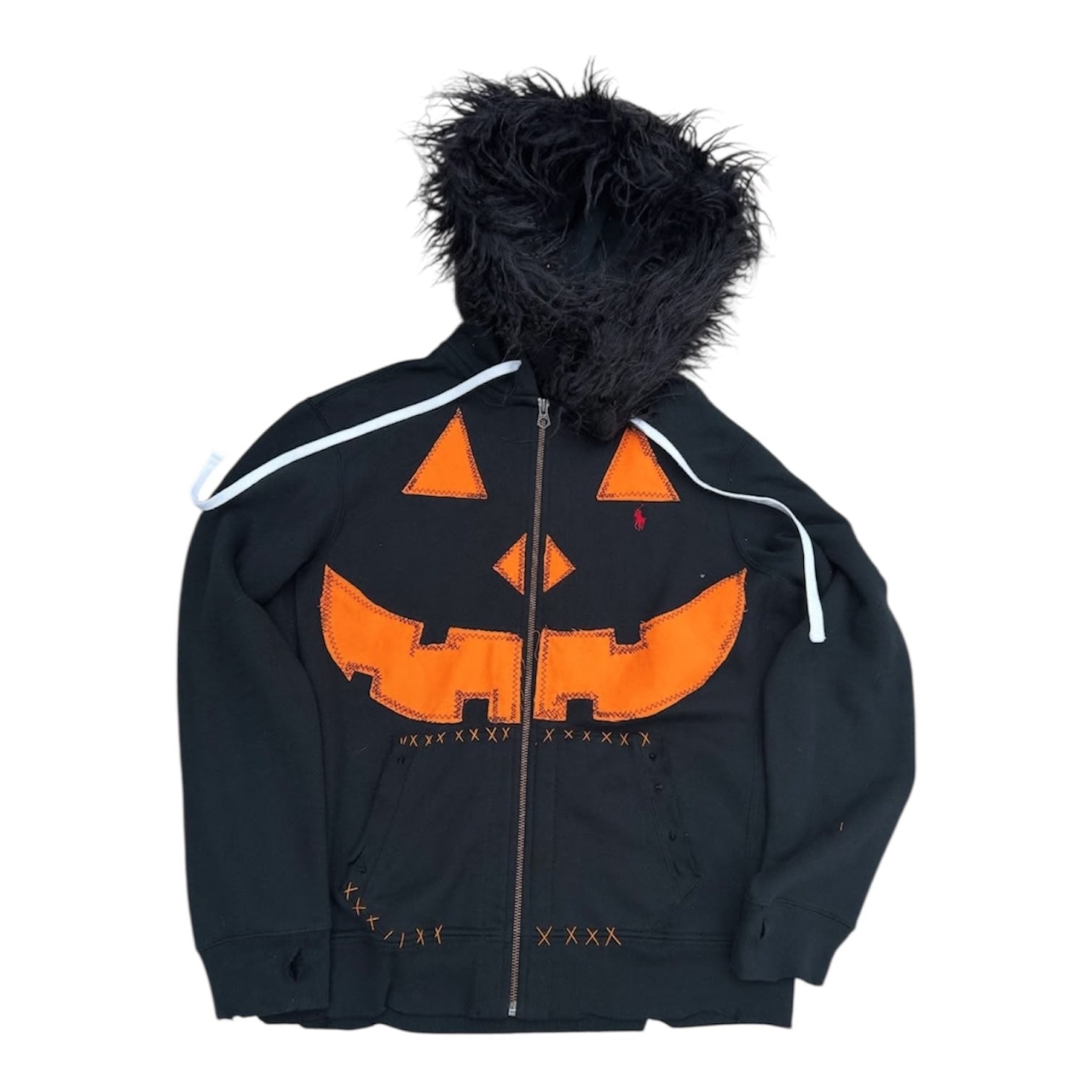 (!)JACK O LANTERN PUMPKIN FUR HOODIE