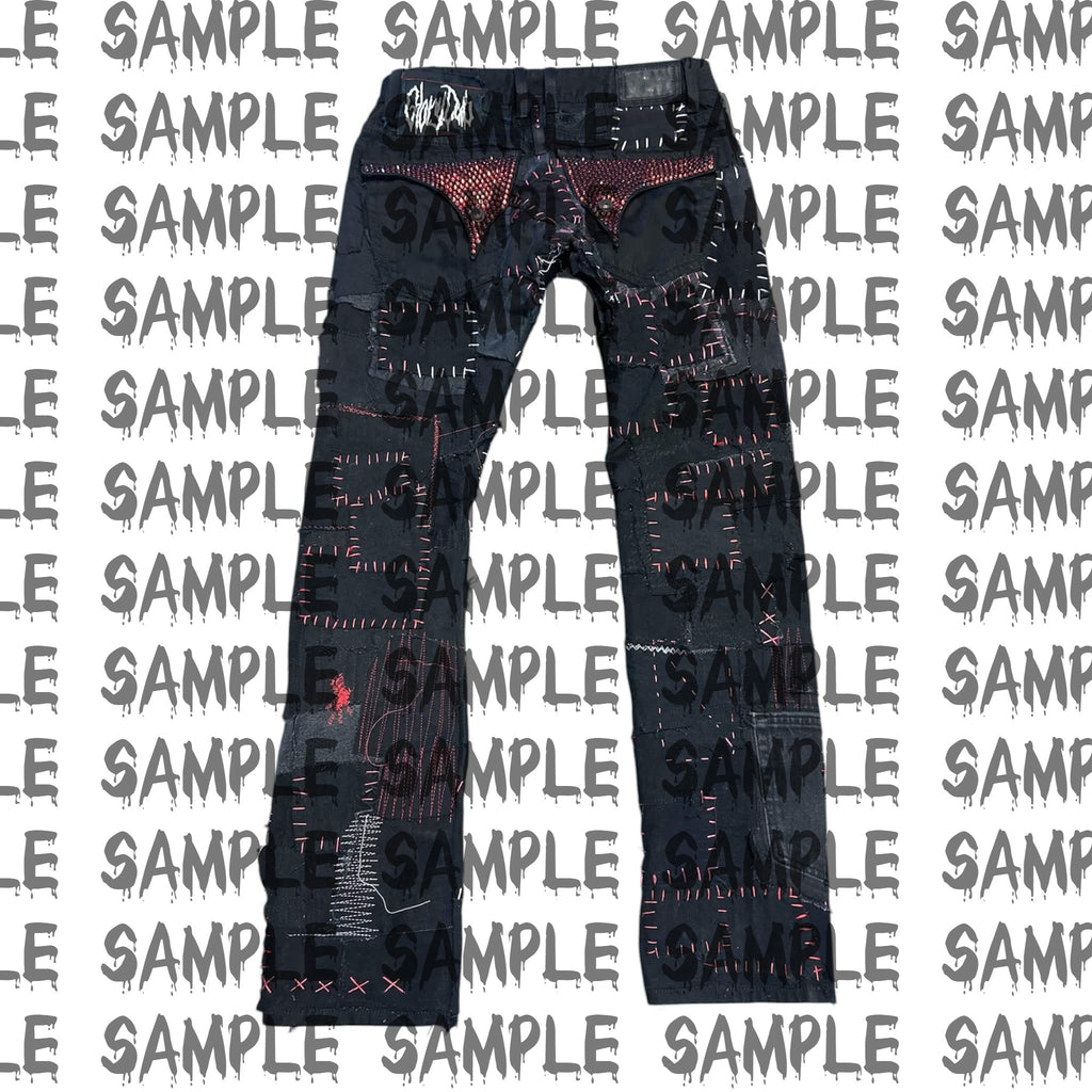 (!)CUSTOM ROBIN JEANS SCABS (read b4 purchasing)